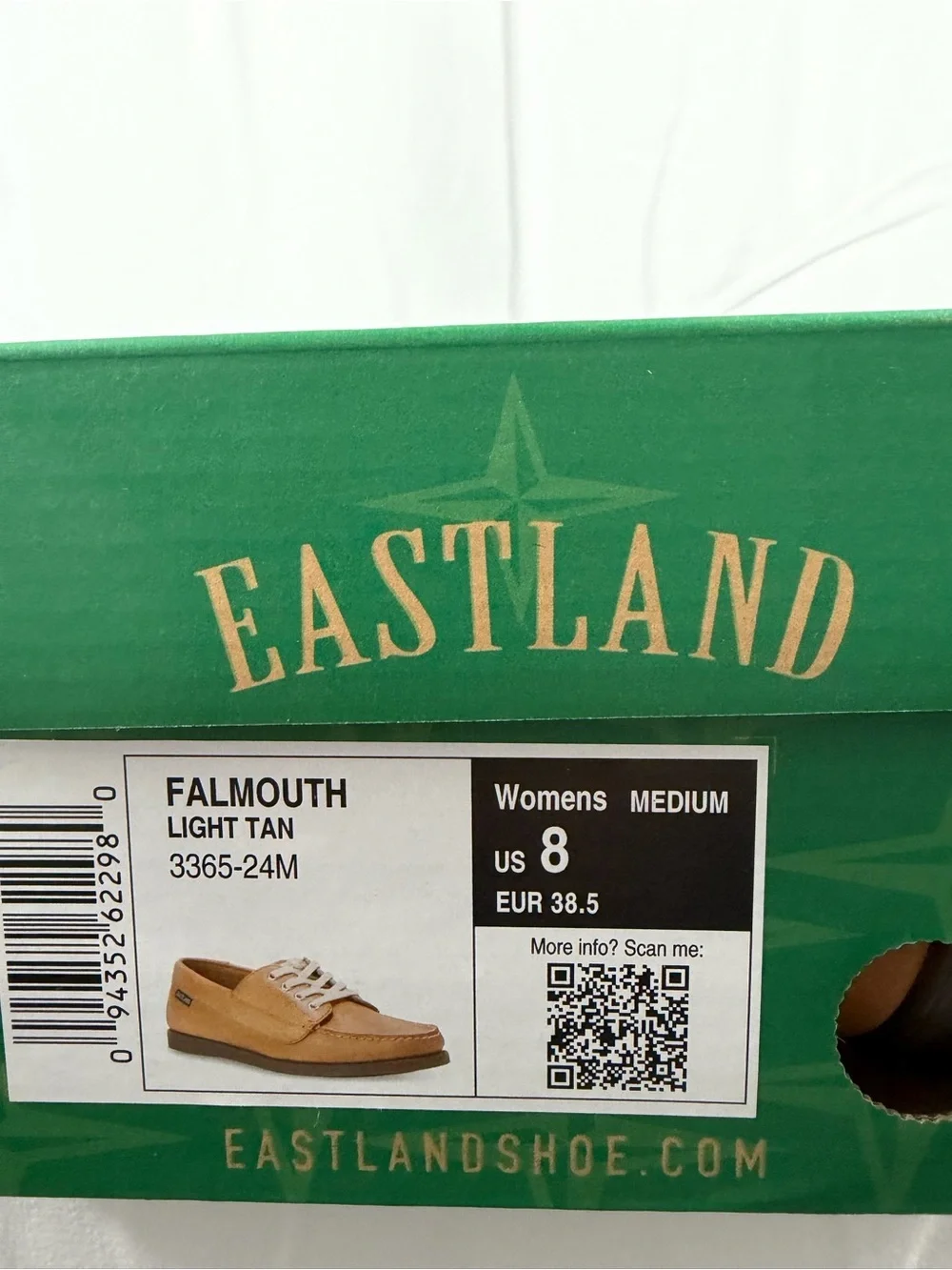 NWT Eastland Women’s Size 8 Brown Casual Boat Shoes